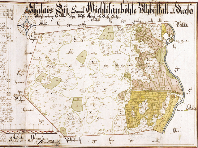 1725 - Ihalan kyln kartta